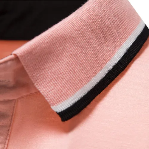 Vista 5 de ZDFER - Polo de manga corta con solapa ajustada para hombre, estilo casual, polos de golf, deportes de verano, camisetas de algodón absorbente
