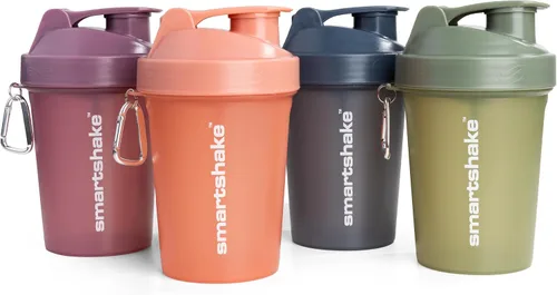 Vista 8 de Botella agitadora de proteínas Smartshake para mezclas de proteínas - Paquete de 4 - 13.5 onzas Vasos agitadores para batidos de proteínas SLIM