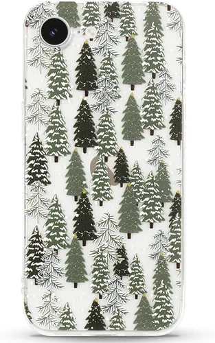 Vista 16 de LCHULLE Compatible con iPhone SE 2022/2020 Funda para iPhone 8 iPhone 7 Funda de Navidad Santa Vacaciones Diseño Transparente Claro Mujeres Hombres