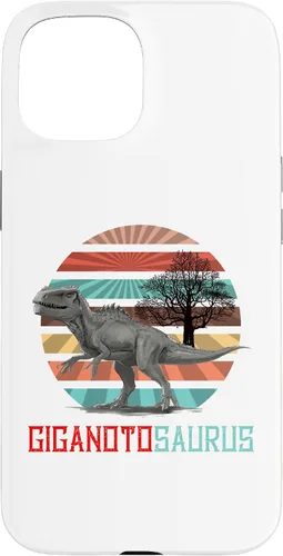 Vista 6 de Funda para iPhone 11 Pro Max Giganotosaurus Retro T rex dinosaurio prehistórico para el Día del Padre