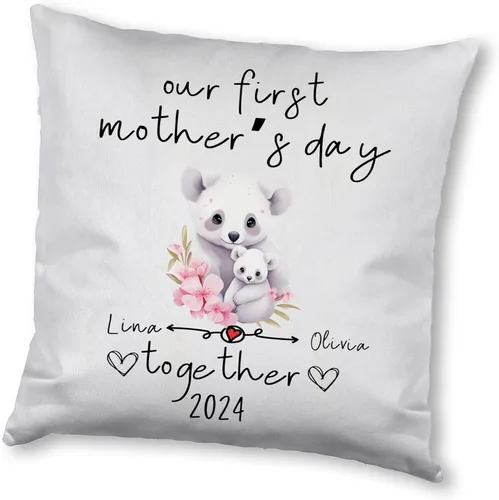 Vista 11 de Happy Mother's Day Koala Design, Personalised Pillow Case Decor for Home, Present for Mom, Grandmother, for Her