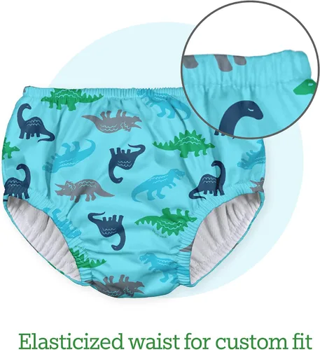 Vista 3 de I Play. Bebé reutilizable Swim pañal absorbente Pull en color blanco