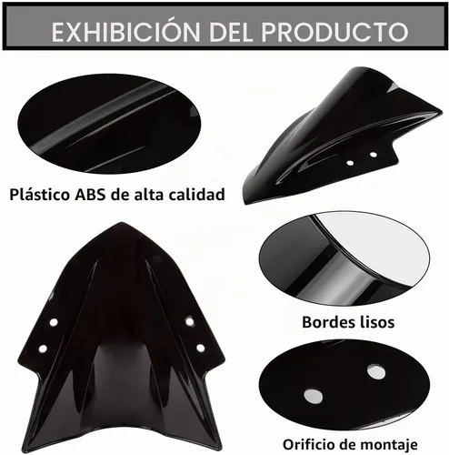 Vista 4 de PSLER Deflector de viento de doble burbuja para Ninja 300 EX300 2013-2017