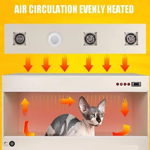 Vista 3 de Large PET Brooder Nursery Dog,Pet Incubator Box Large Pet Brooder Nursery with Heating,Provide A Clean, Warm and Comfortable Living Environment for