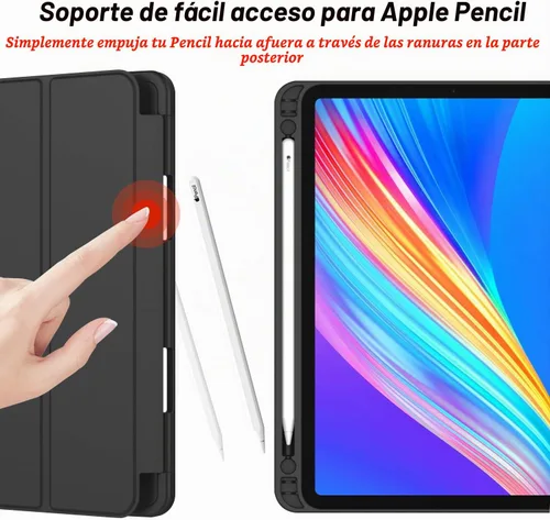 Vista 4 de Funda para iPad Pro de 12.9 pulgadas 2022/2021/2020 (6ª/5ª/4ª generación) con soporte para lápiz
