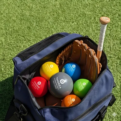 Vista 6 de Thorza Pelotas de entrenamiento con peso, juego de lanzamiento