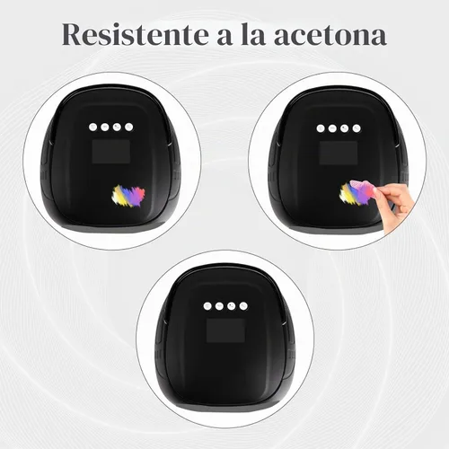 Vista 7 de Lámpara de uñas LED UV recargable de 126 W, secador de uñas inalámbrico portátil con sensor automático y 4 ajustes de temporizador, lámpara de Negro