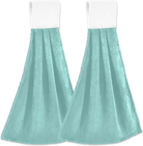 Vista 24 de Juego de 2 toallas de mano amarillas y naranjas, suaves, absorbentes, decorativas, para baño, secado rápido, barra de té, toalla colgante para baño