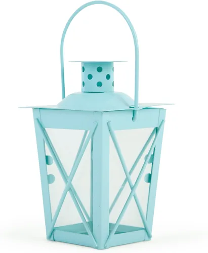 Vista 2 de Zings & Thingz 57072501 - Farol de vela azul cielo, sin