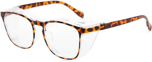 Vista 16 de Gafas de seguridad anti niebla para mujeres y hombres, TR90, lentes de bloqueo de luz azul, transparentes, antiarañazos, protección UV, marco