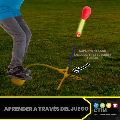 Vista 5 de Stomp Rocket Ultra LED Rocket - Paquete de recarga de cohetes que se eleva hasta 100 pies, 2 cohetes