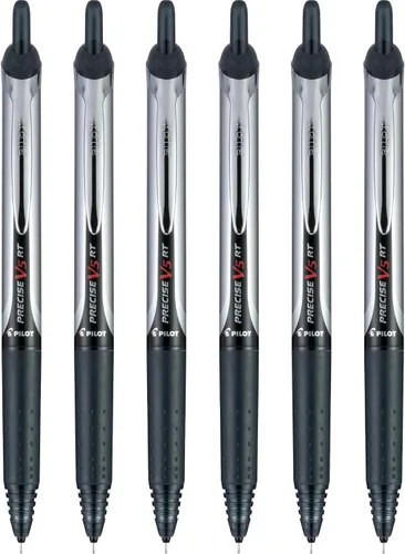 Vista 7 de PILOT, Precise V5, punta extrafina 0.02 in, negro, paquete de 6