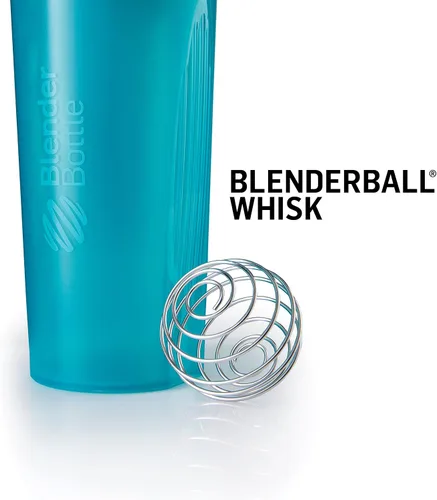 Vista 3 de BlenderBottle Botella mezcladora clásica con tapa de bucle, pack de 2, 28 onzas, todo en rosa y coral