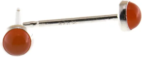 Vista 64 de Aretes pequeños de plata de ley para cartílago, tragus, hélix, múltiples piercings hipoalergénicos, piedra natal para mujer, juego de bisel