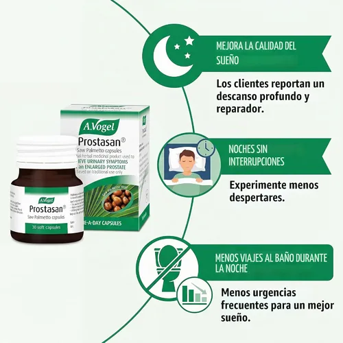Vista 6 de A.Vogel Cápsulas de palma enana americana Prostasan - 30 Caps