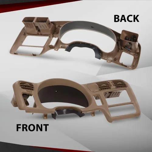 Vista 7 de CROSSDESIGN Bisel de tablero de instrumentos con bisel de tablero doble DIN compatible con Chevy Blazer S10 GMC Jimmy Sonoma 1998-2004
