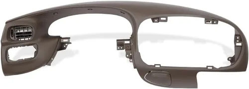 Vista 11 de GRAND ORANGE Cubierta de bisel del panel de instrumentos del tablero Compatible con Chevy Chevelle El Camino 1968 Sin aire Negro
