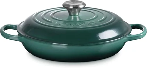 Vista 18 de Le Creuset Signature - Sartén de hierro fundido esmaltada con mango de hierro, 3,5 qt., alcachofa
