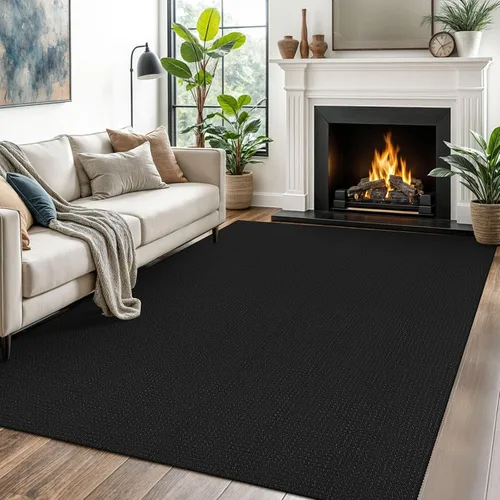 Vista 148 de EARTHALL Alfombra tejida de 2 x 3 pies, lavable para entrada, alfombra trenzada antideslizante, alfombra para puerta interior y exterior, alfombra