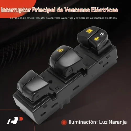 Vista 3 de A-Premium Interruptor de elevalunas maestro del lado del conductor compatible con Nissan Altima 2013-2018, Pathfinder Rogue Sentra Juke 2013-2020