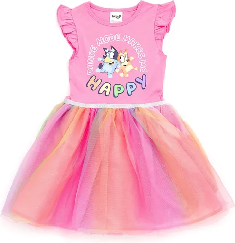 Vista 6 de Bluey Bingo Vestido para niñas de niño pequeño a niño grande Azul