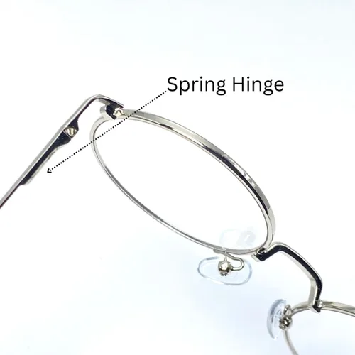 Vista 5 de Coffee Cake Eyewear Lente clara del marco metálico redondo pequeño retro para los hombres y las mujeres sin receta