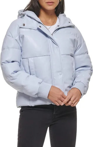 Vista 16 de Levi's Chaqueta acolchada con cintura ceñida para mujer Berry con capucha