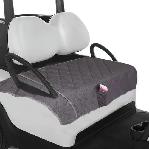 Vista 9 de Fundas de asiento para carrito de golf, funda de asiento EZGO, manta de asiento de carrito de golf resistente, fundas de cojín impermeables