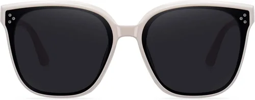 Vista 2 de Dollger Lentes de sol cuadrados retro de gran tamaño para mujer, estilo clásico, de moda, protección UV400