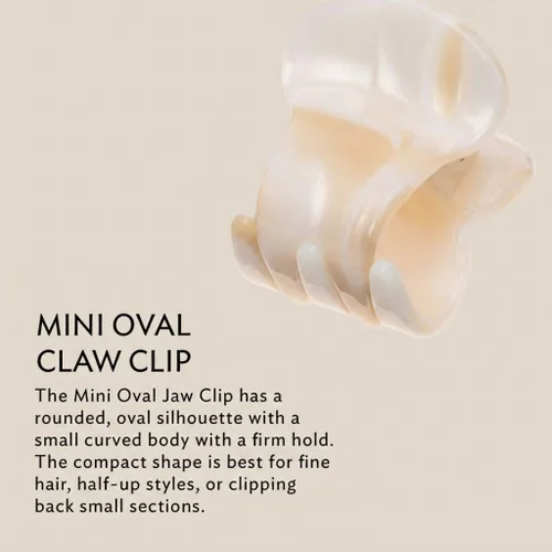 Vista 4 de France Luxe Mini pinza ovalada para mujer, Alba