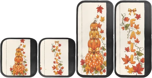 Vista 8 de Horeset Pumpkin Appliance Handle Protector Adds Elegance Universal Fit