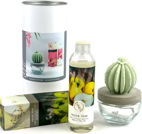 Vista 12 de Barril Cactus Cerámica Difusor de Fragancia Combo 6.8 fl oz Hermoso