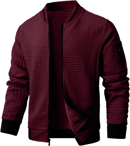 Vista 19 de Chaqueta casual para hombre, chaqueta ligera y abrigo universitario
