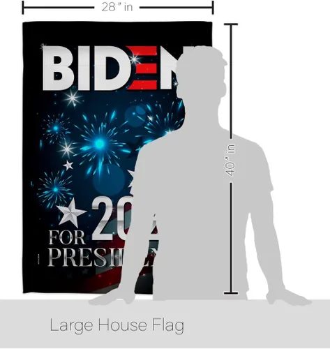 Vista 2 de Biden Harris Flag Bandera de decoración de elecciones de President Patriotic Vote Demócrata Republicano, Fiesta del Té de Estados Unidos Americana
