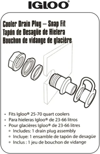 Vista 6 de Igloo Replacement Triple Snap Drain Plug
