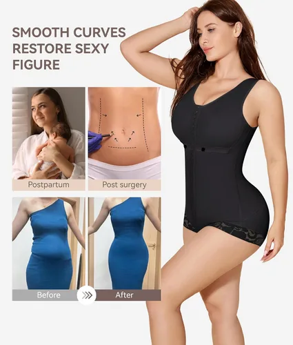 Vista 6 de M MYODRESS Fajas Colombianas - Prenda de compresión para abdominoplastia para mujer, faja moldeadora posparto