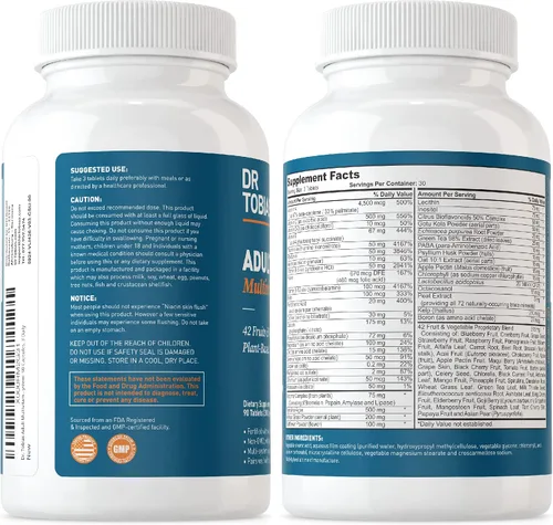 Vista 9 de Dr. Tobias Aceite de pescado Omega 3 y multivitamínico para adultos incluye probióticos y enzimas a base de plantas que promueven la salud general