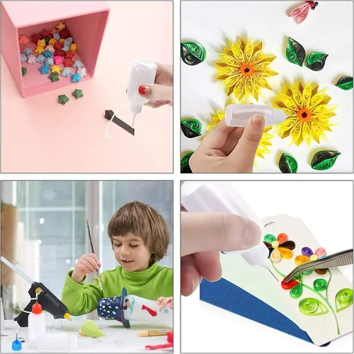 Vista 7 de BENECREAT - Juego de 12 botellas aplicadoras de punta de precisión multiusos de 4 onzas con cuentagotas y embudos de plástico, líquido de Halloween