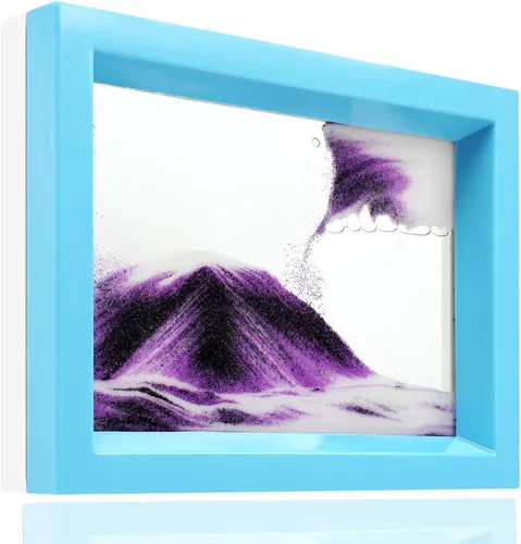 Vista 9 de Arte de Arena en Movimiento Líquido Burbujeador de Movimiento Imagen de Arte de Arena Fluida de Escritorio Juguete Sensorial Calmante Fidget ¡Votado
