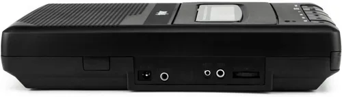 Vista 4 de Tyler TCP-01 - Reproductor de cassette portátil y grabador - Dispositivo de música estilo caja de zapatos retro con micrófono independiente, altavoz