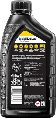 Vista 2 de Mobil 1 120429-1 Aceite Diesel (15W40 1 qt Aceite Base de Petróleo)