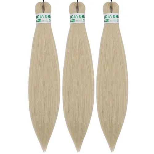 Vista 117 de Cabello trenzado para niños preestirado de 16 pulgadas, color negro para niños, trenzas sin nudos