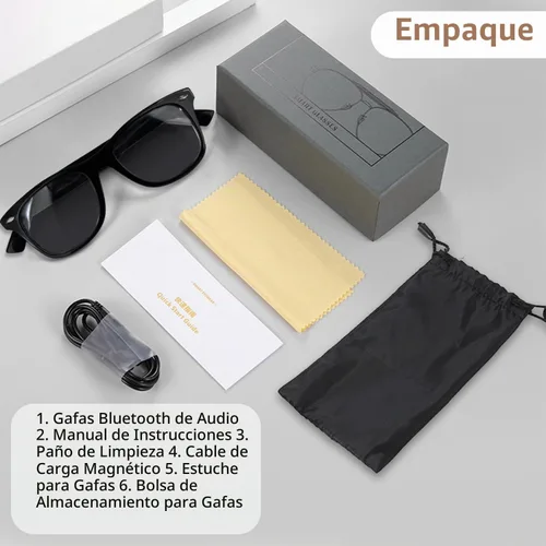 Vista 8 de Lentes inteligentes para hombres y mujeres, lentes de sol inteligentes para deportes al aire libre