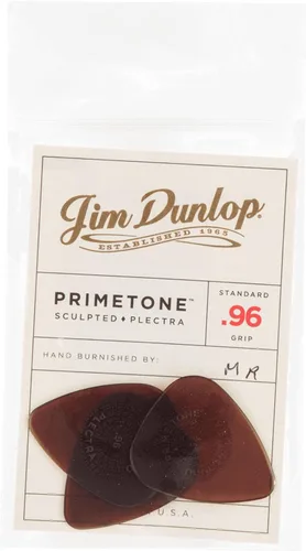 Vista 8 de Púa esculpida con manija de 0.73 mm Primetone Standard de Dunlop. 3 paquetes de 1 unidad.