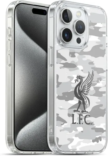Vista 64 de Head Case Designs Funda de gel con licencia oficial del Liverpool Football Club Away Colourways Crest Camou [protección de grado militar] compatible