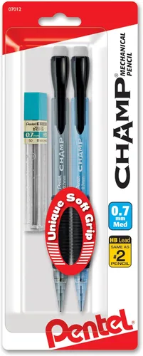 Vista 9 de Pentel Champ Starter Set con lápiz automático con plomo, (0.020 in), surtido, paquete de 2 (A2CBP)