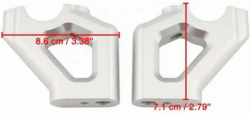 Vista 3 de Dreamseek Elevadores de manillar para Triumph Tiger 800/850/900 2010-2023, Tiger Explorer 1200 2012-2022 Abrazaderas de adaptador de montaje