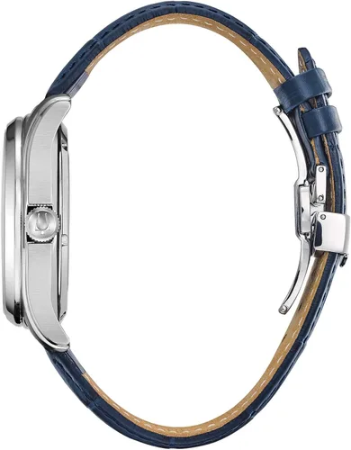 Vista 3 de Bulova Men's Classic Wilton 26-Jewel Automatic Leather Strap Watch, 40 Hour Power Reserve, Domed Sapphire Crystal, Exhibition Case Back, Luminous