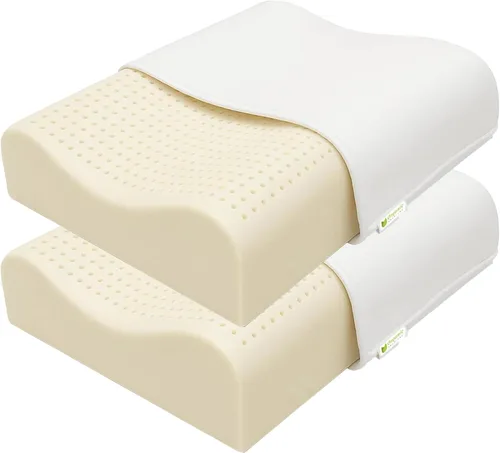 Vista 9 de Almohada de contorno para cuello, 100% látex orgánico.