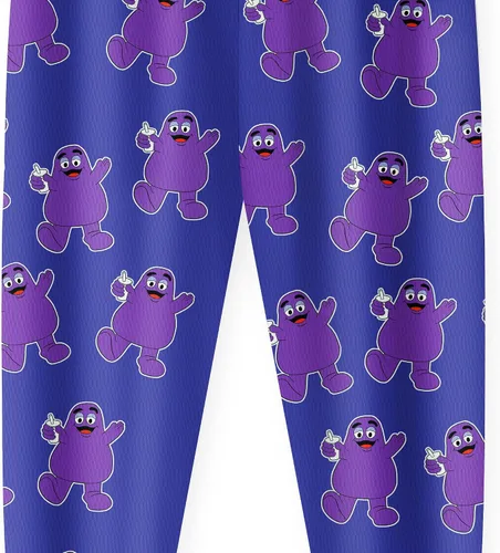 Vista 7 de Grimace Costume for Kids Boys Girls Monster Cute Cartoon Shirts and Pants Sets Home Casual Wear for Kids 4-12 Years
